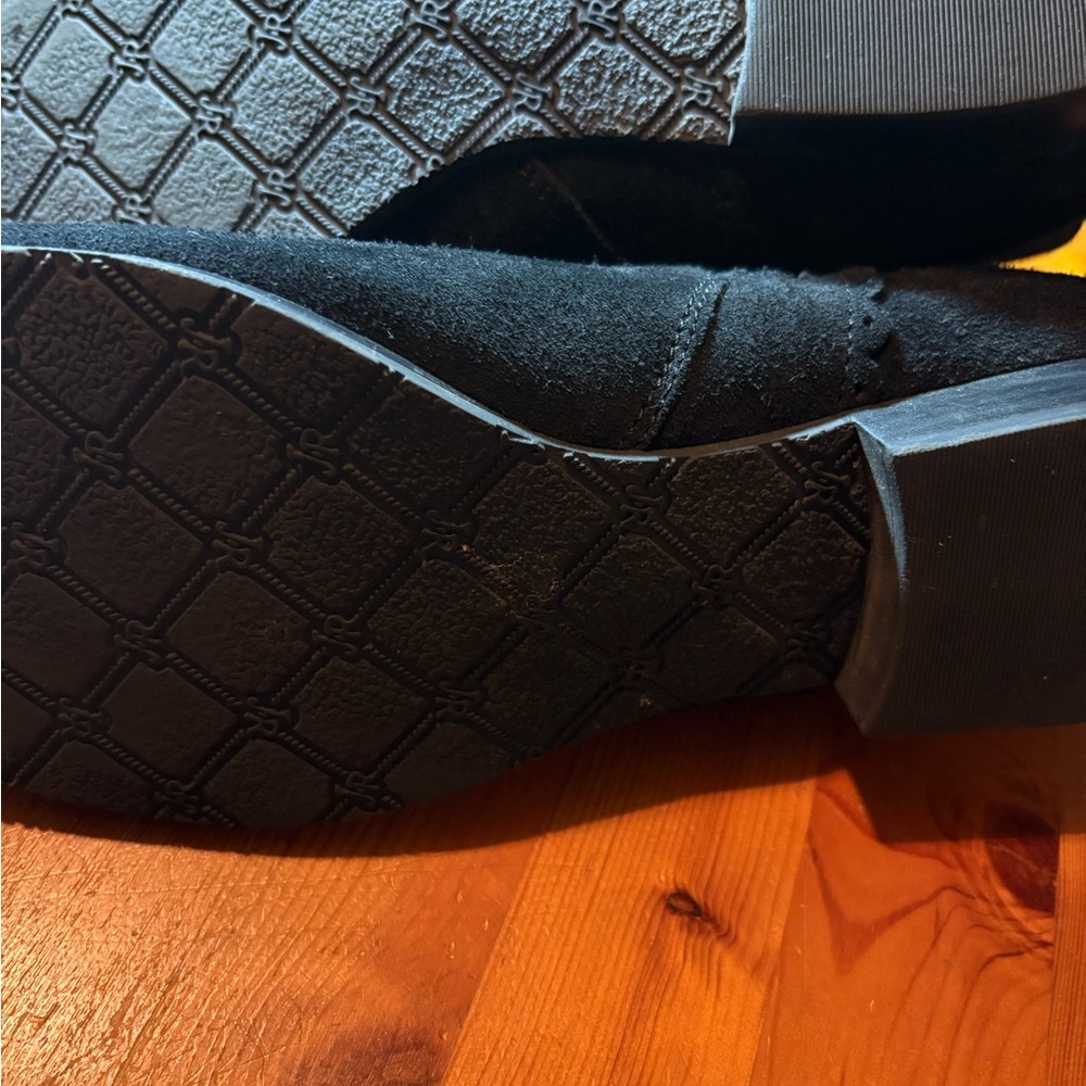 Jack Rogers Womens Chelsea Ankle Booties Black Suede Low Heel size 10 - Picture 10 of 11